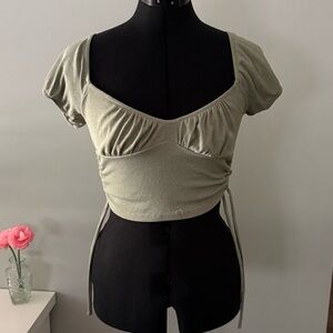 Side Tie Adjustable Crop Too